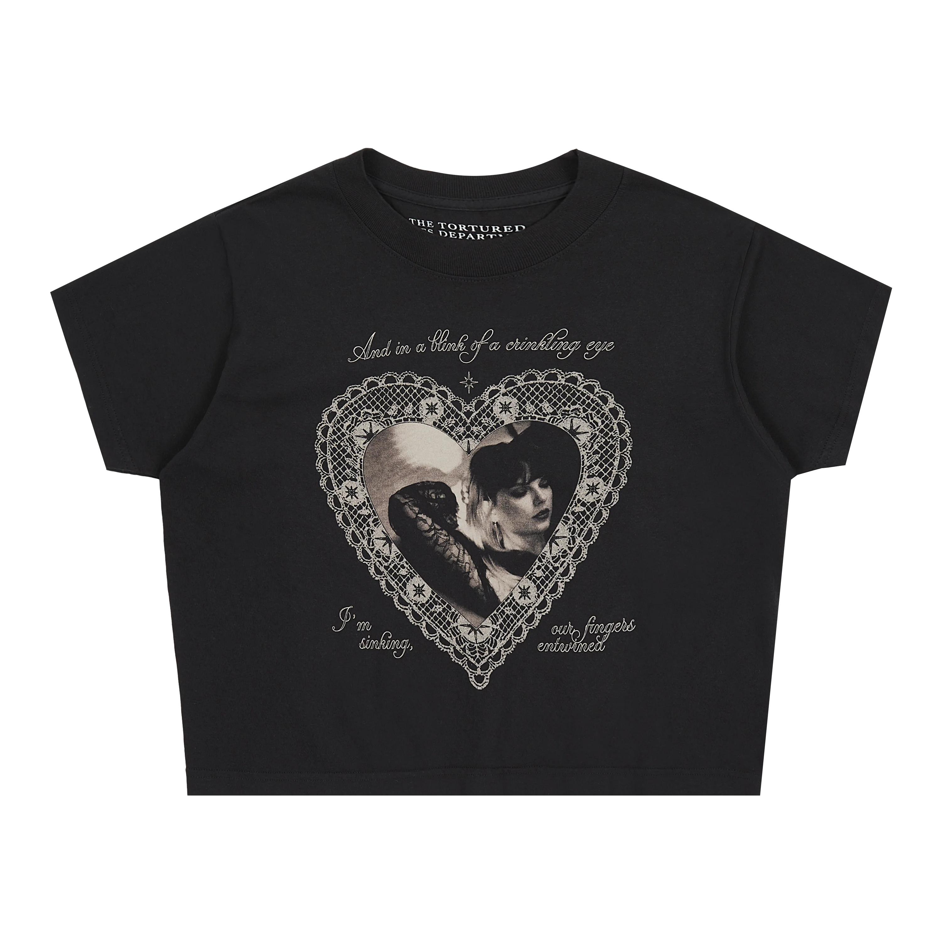 Blink Of A Crinkling Eye Crop T-Shirt