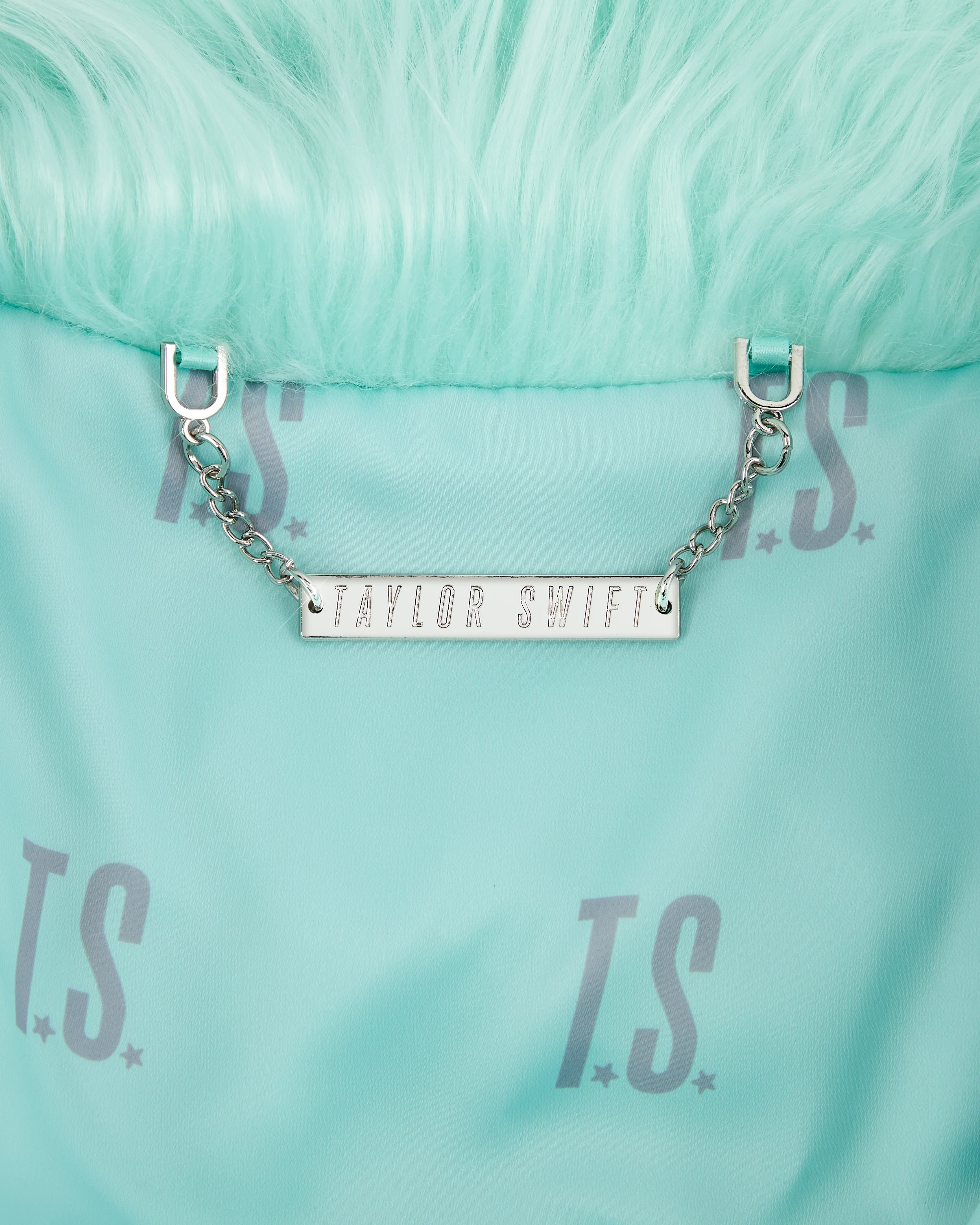 The Life of a Showgirl Mint Faux Fur Coat - Image 4