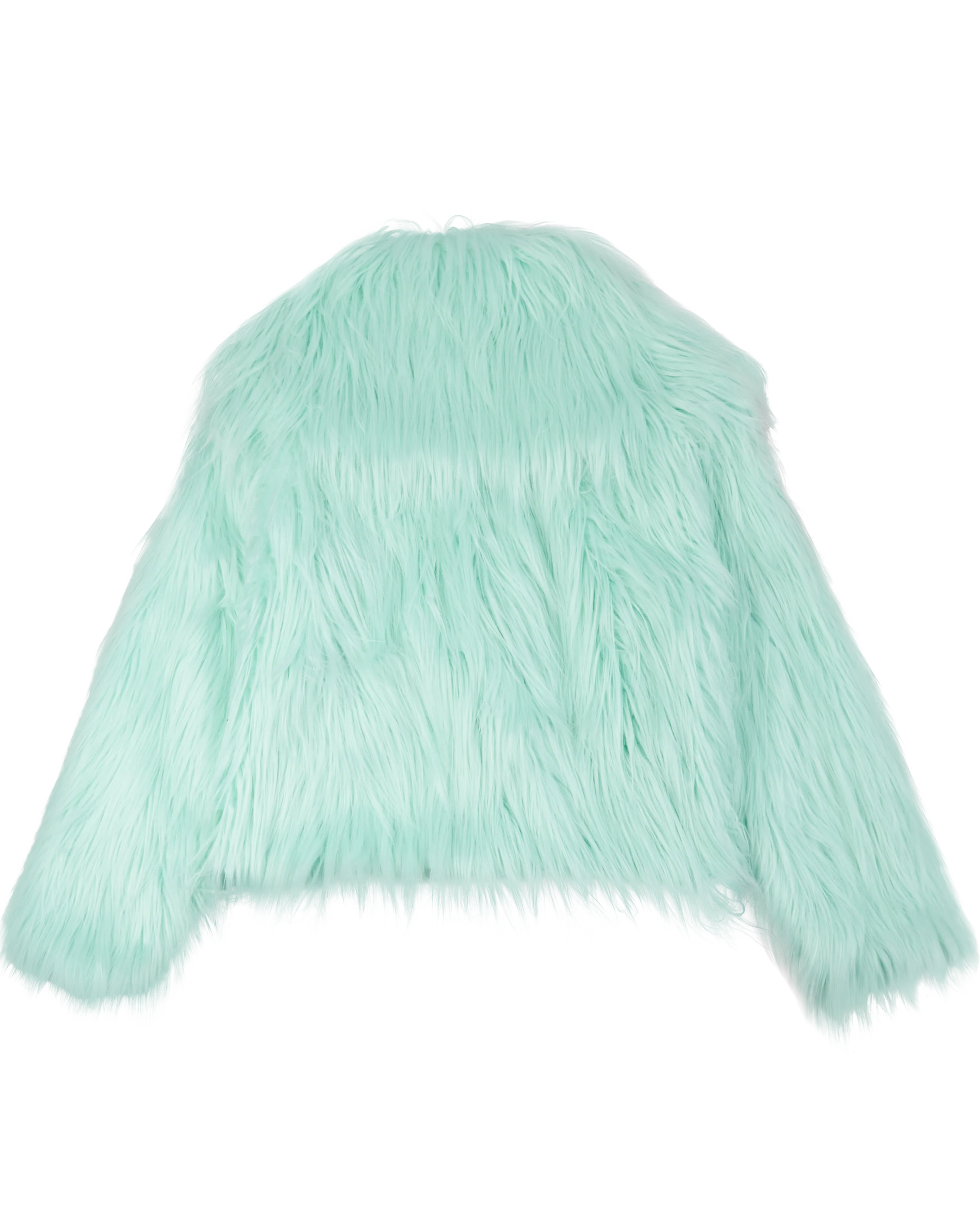 The Life of a Showgirl Mint Faux Fur Coat - Image 7
