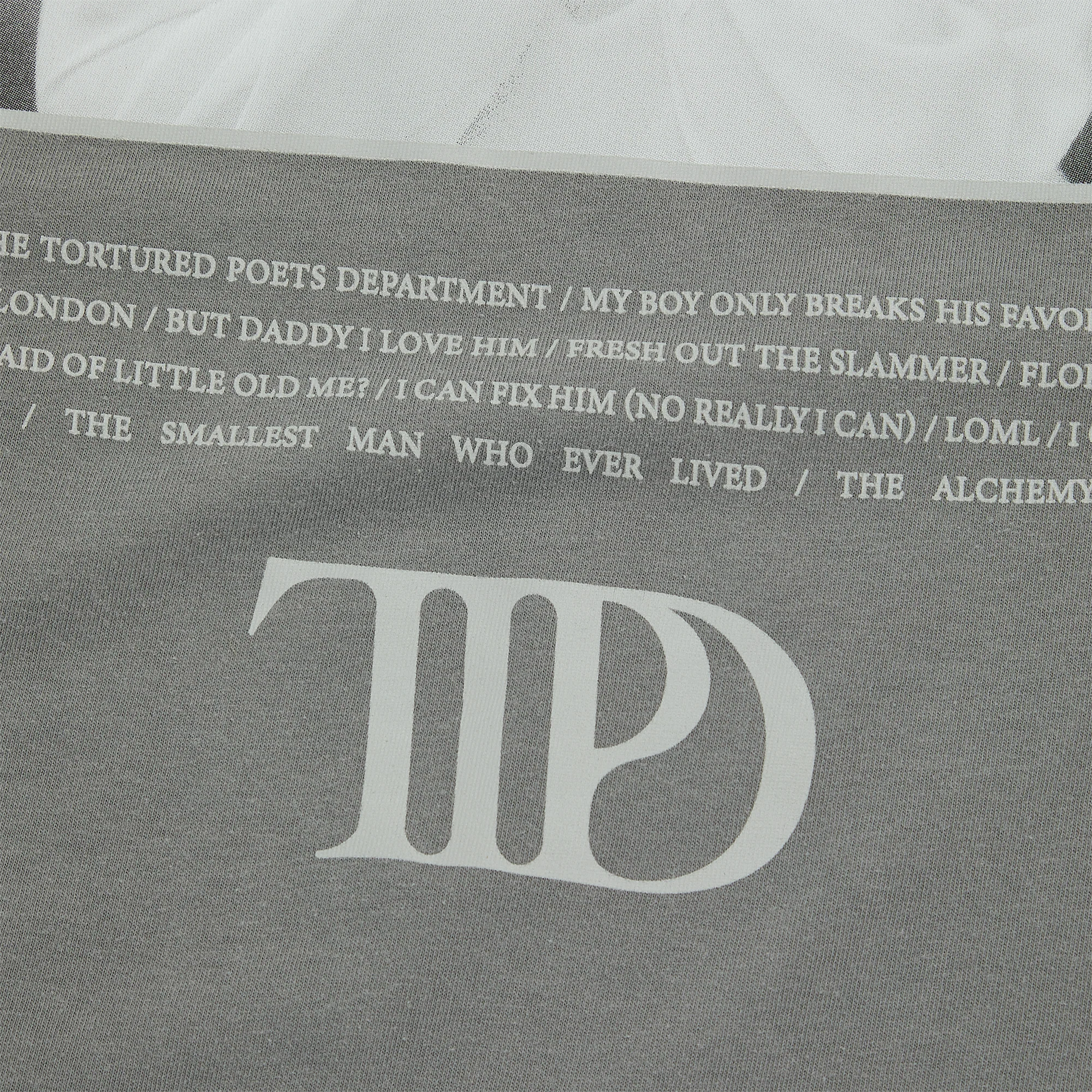 The Tortured Poets Department Grey Photo Long Sleeve T-Shirt - Image 5