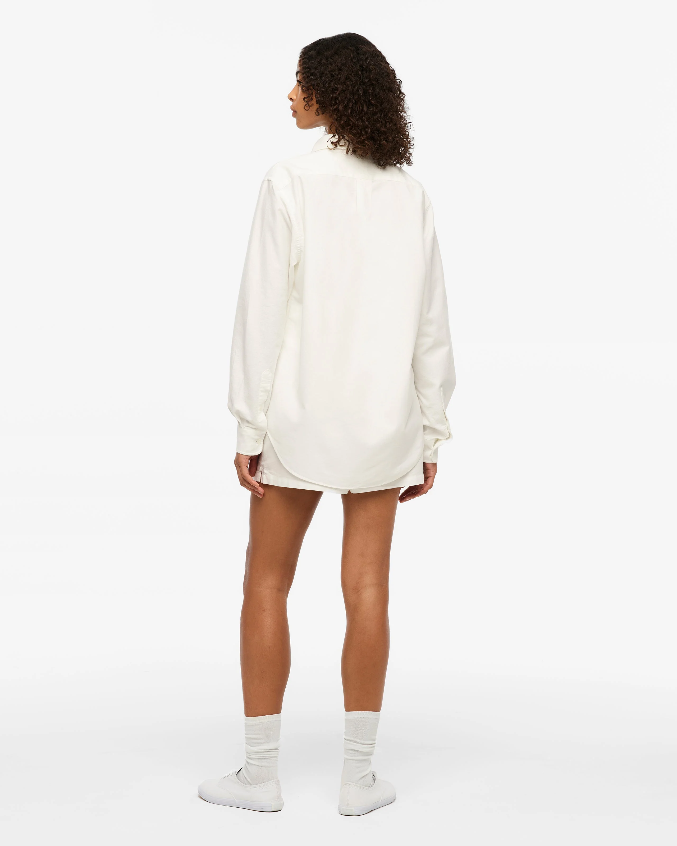 TS Crest White Oxford Shorts - Image 6