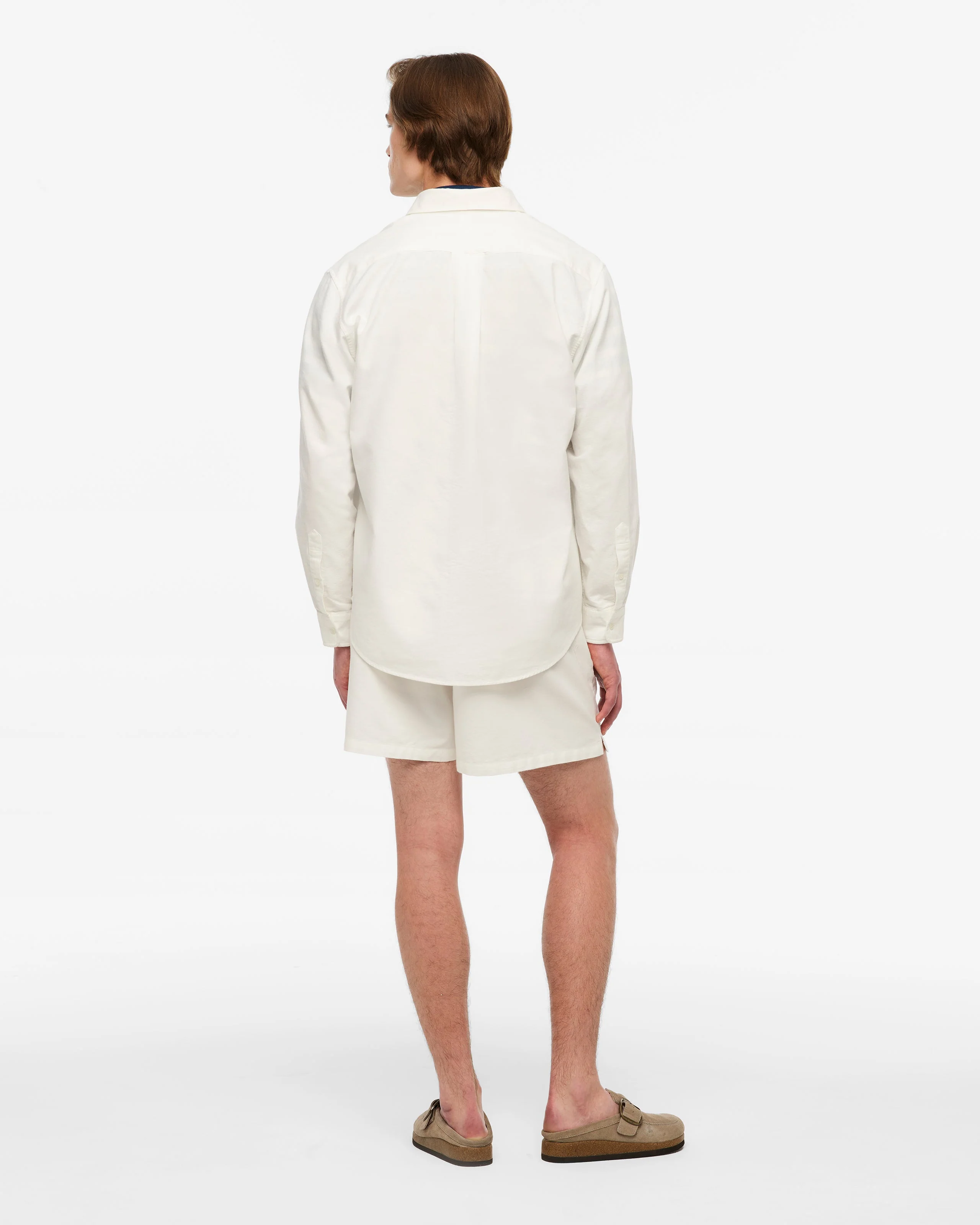 TS Crest White Oxford Shorts - Image 9